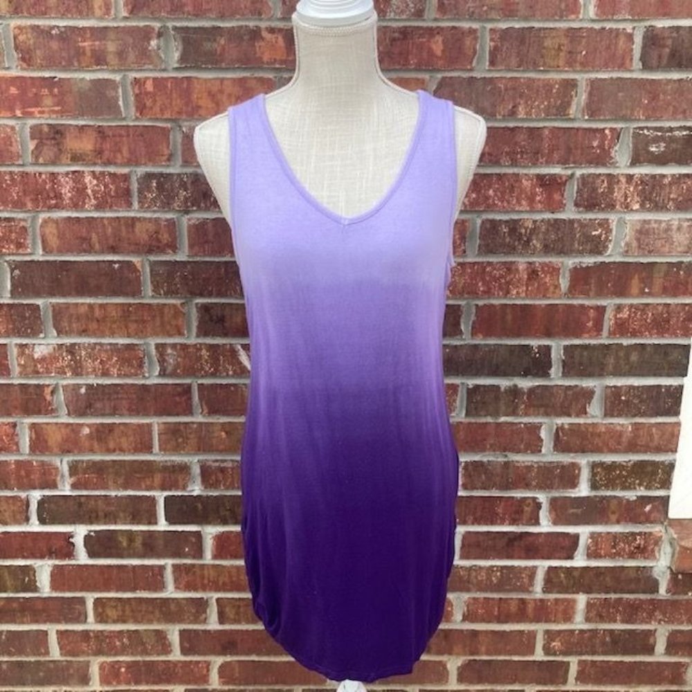 Made by Johnny Purple Ombre Sleeveless Tank Top - Size XL